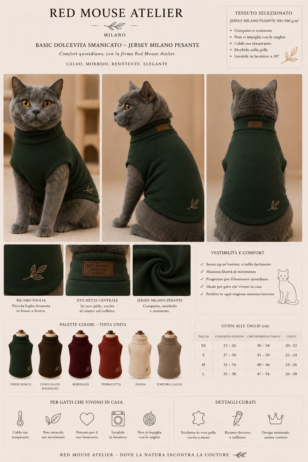 Essential Milano verde bosco, tavola concept Red Mouse Atelier Milano.